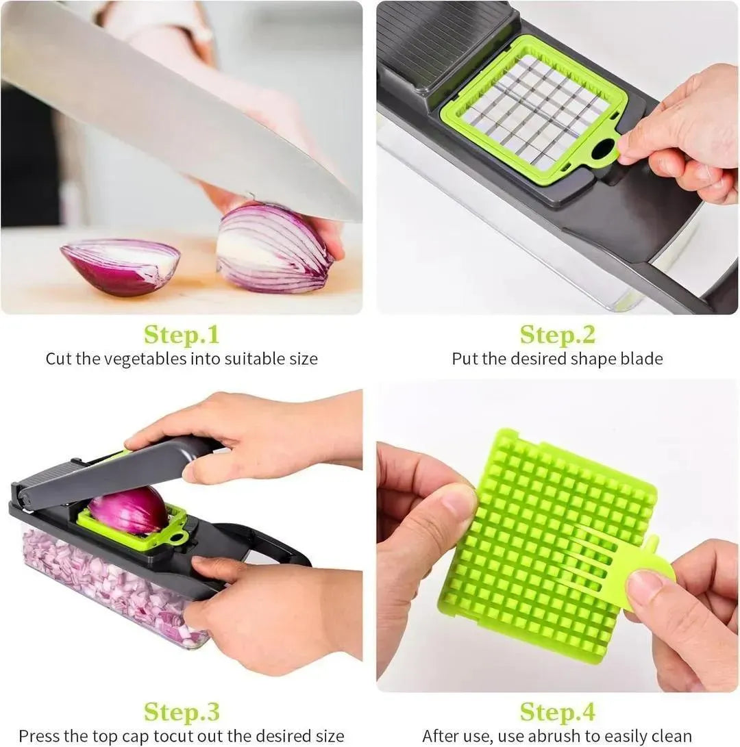 Multicolor Vegetable Cutter – Effortless Chopping for Everyday Cooking