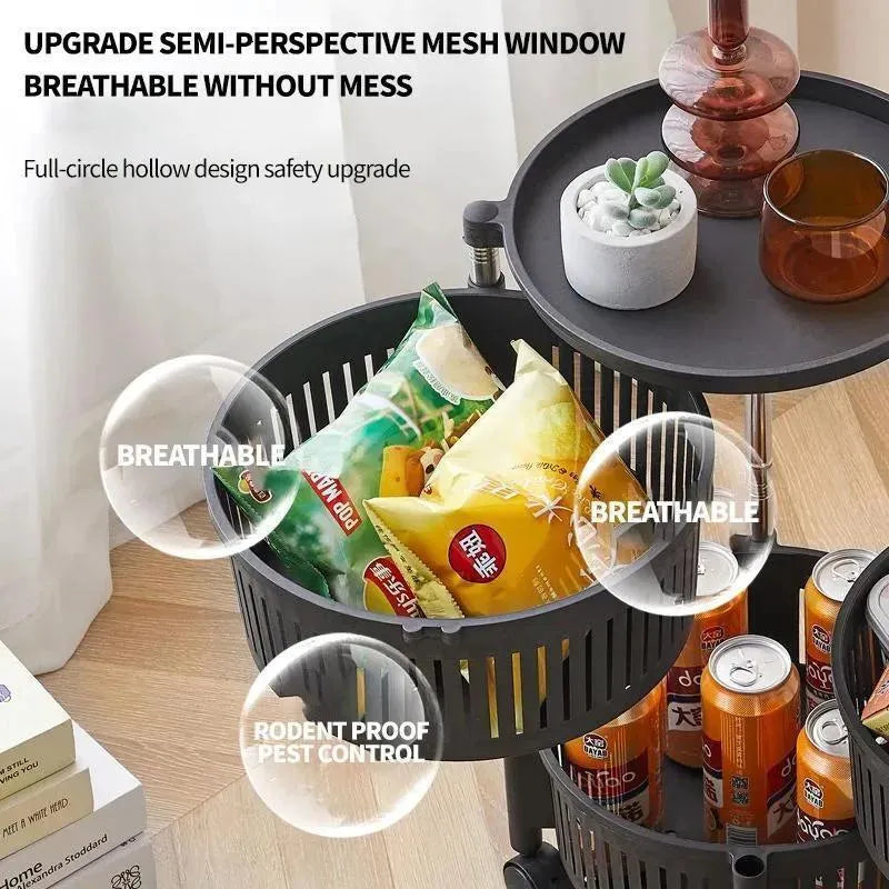 Stylish Black Fruit Basket – Modern Kitchen Organizer for Fresh Produce