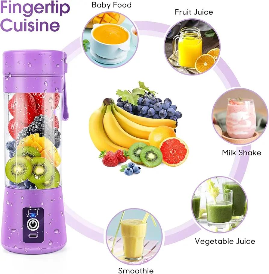 Electric Juicer Blender – Portable Smoothie & Juice Maker for Home Use