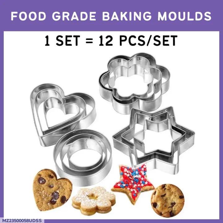 12-Piece Stainless Steel Baking Utensils Set – Essential Tools for Every Kitchen